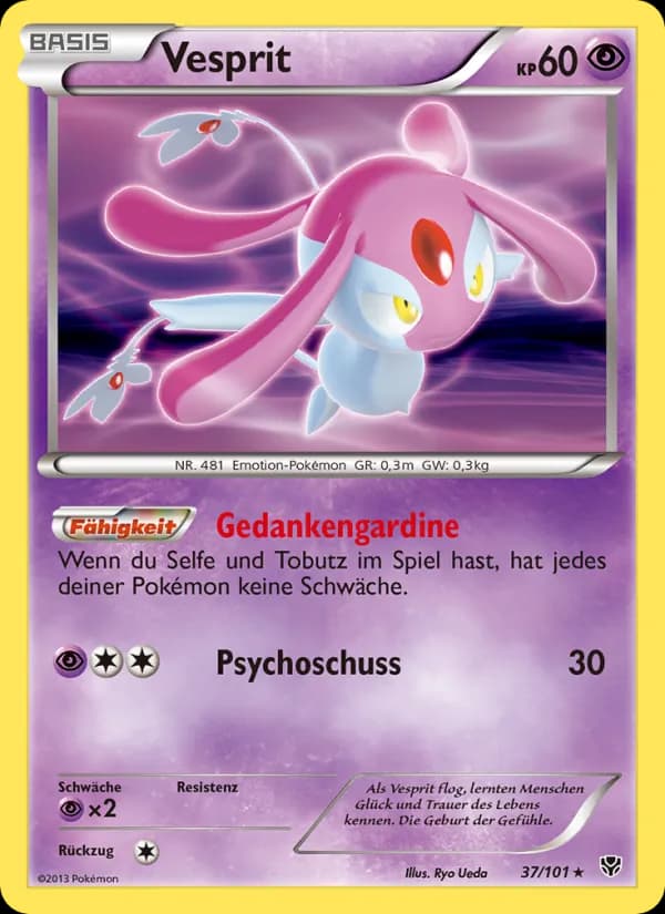 Vesprit card in German