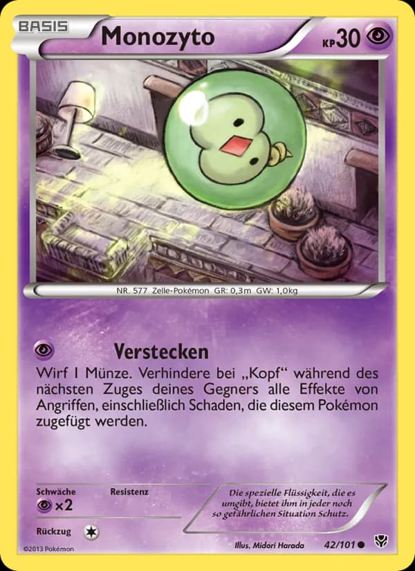Monozyto card in German