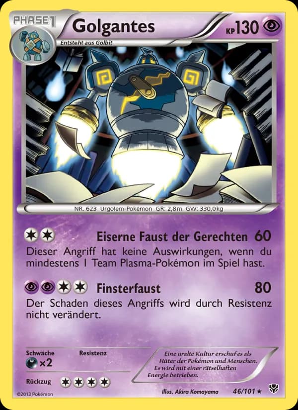 Golgantes card in German
