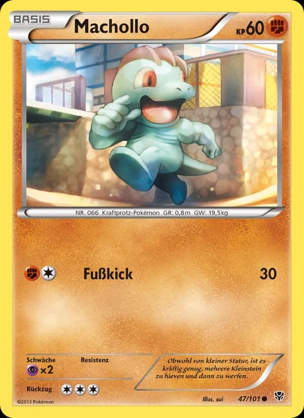 Machollo card in German