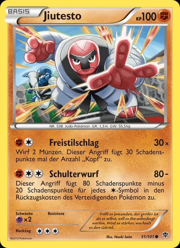 Jiutesto card in German
