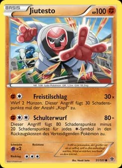 Jiutesto card in German