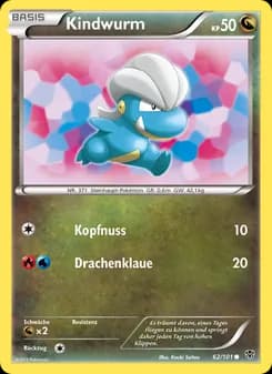 Kindwurm card in German
