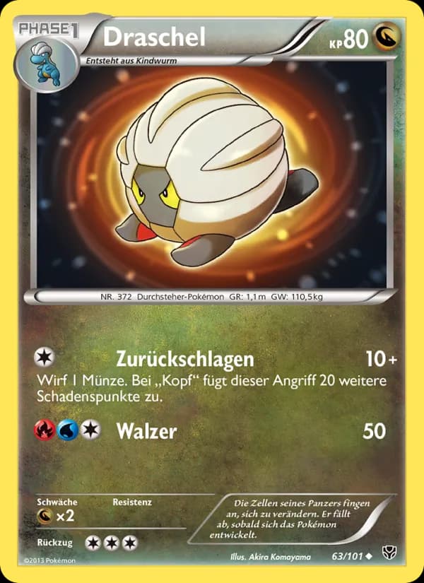 Draschel card in German