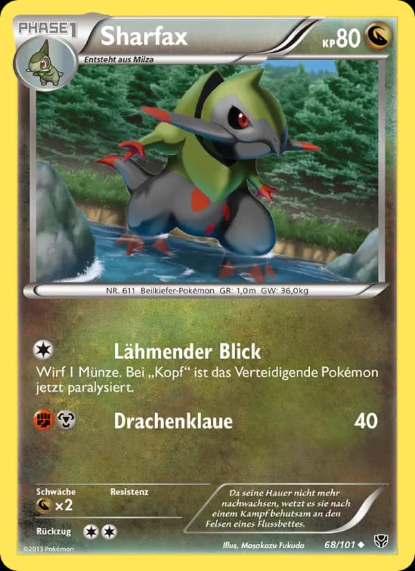 Sharfax card in German