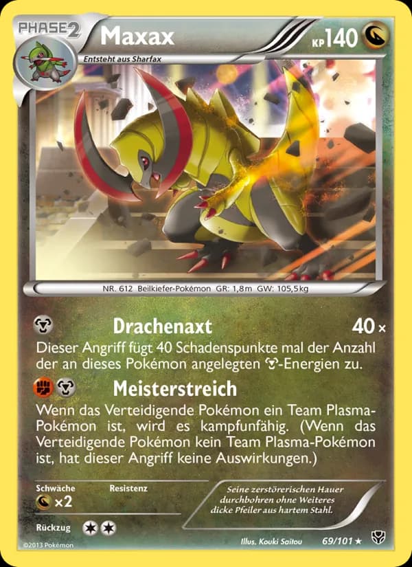 Maxax card in German