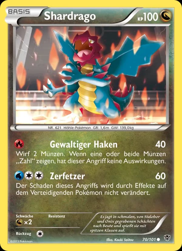 Shardrago card in German
