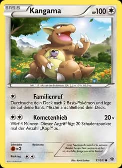 Kangama card in German