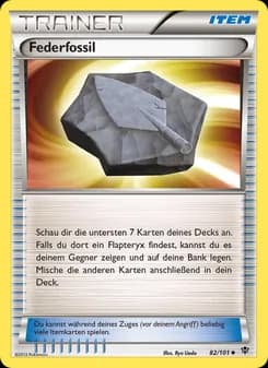 Federfossil card in German