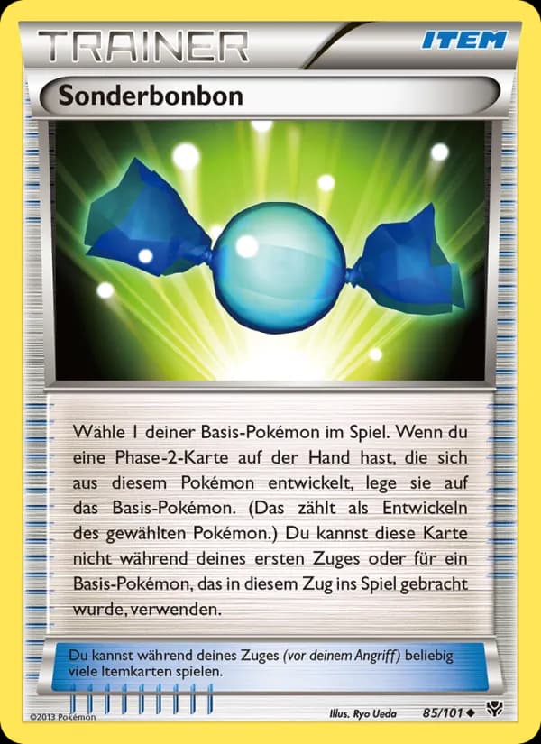 Sonderbonbon card in German