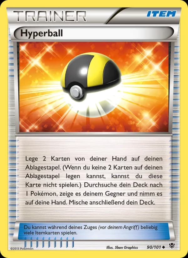 Hyperball card in German