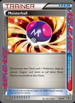 Meisterball card in German
