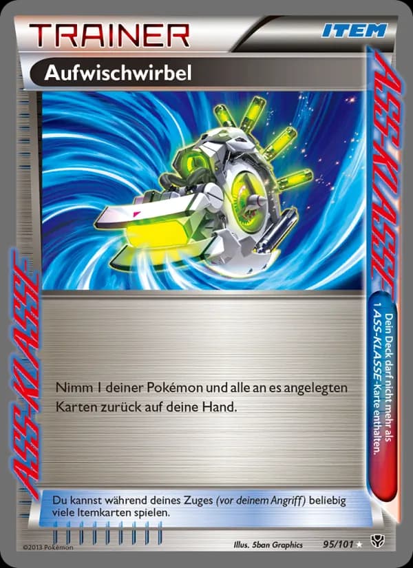 Aufwisch-Zyklon card in German