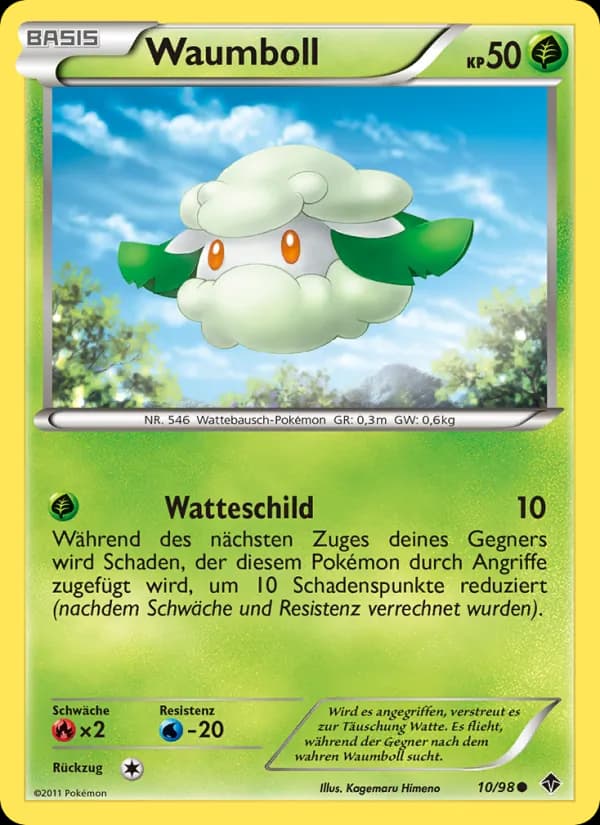 Waumboll card in German