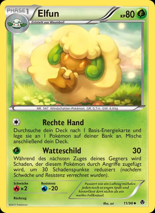 Elfun card in German