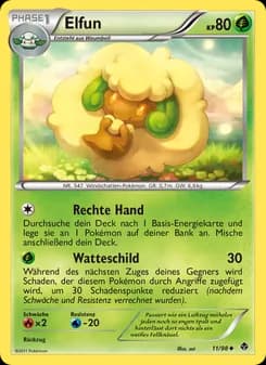 Elfun card in German