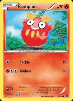 Flampion card in German