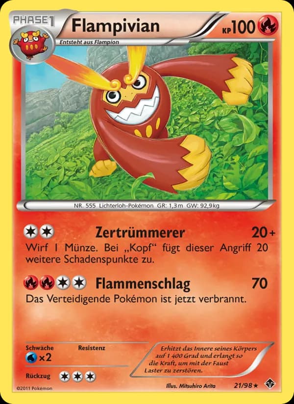 Flampivian card in German