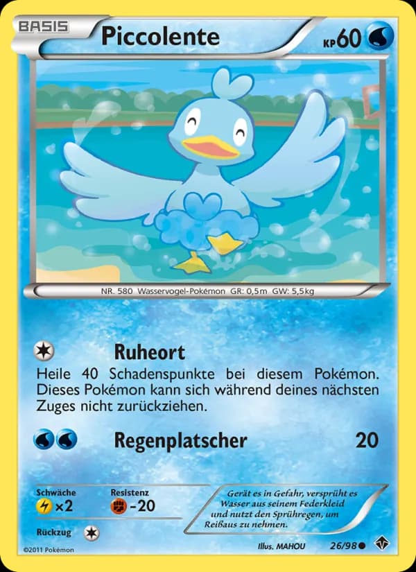 Piccolente card in German