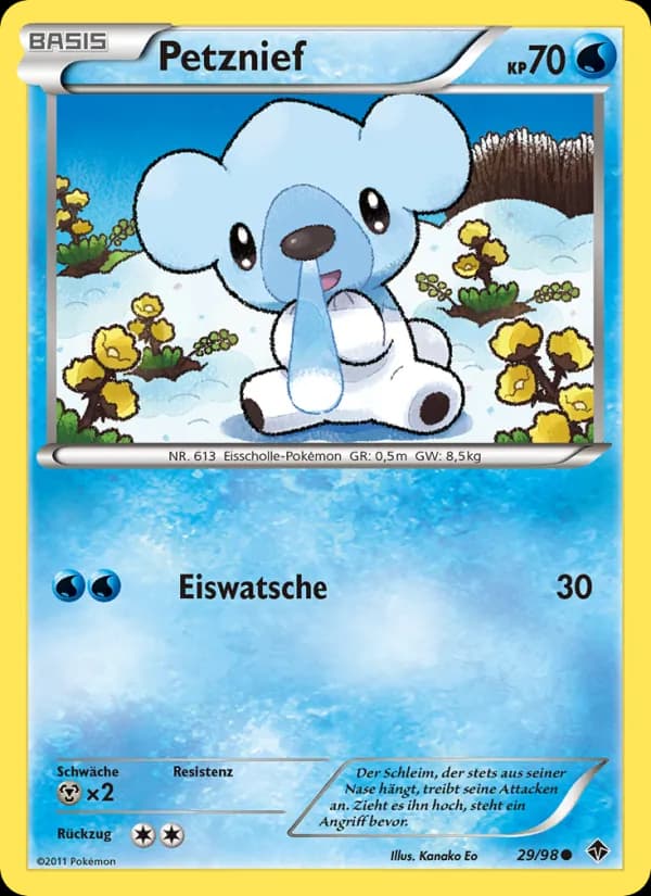 Petznief card in German