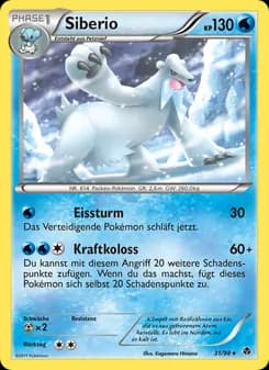 Siberio card in German
