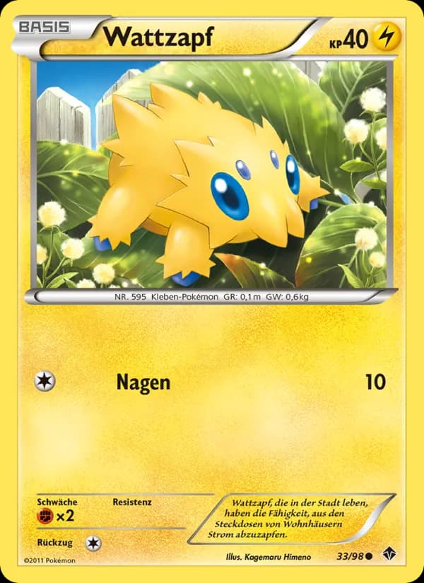 Wattzapf card in German