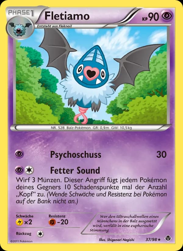 Fletiamo card in German