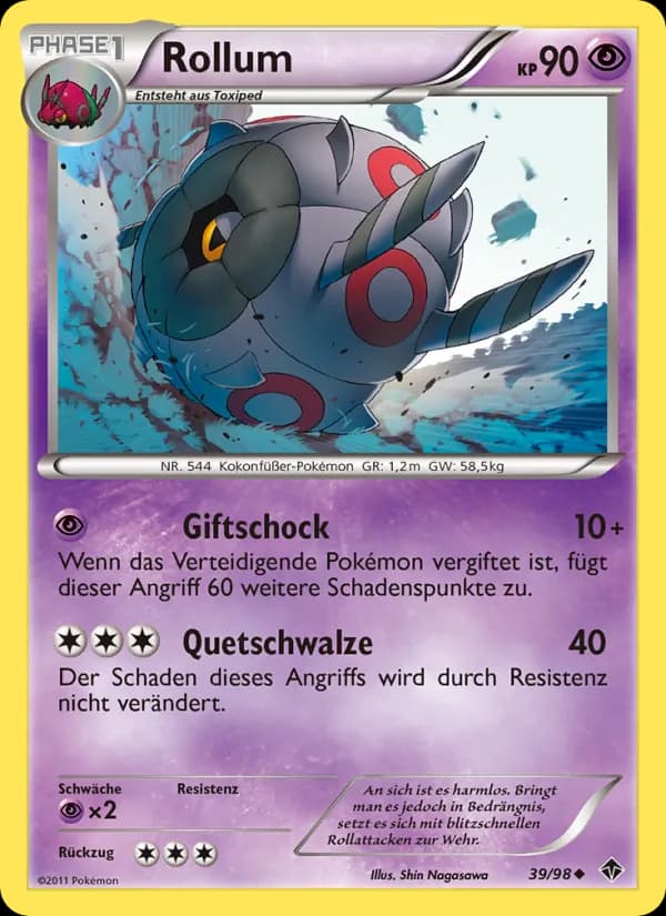 Rollum card in German