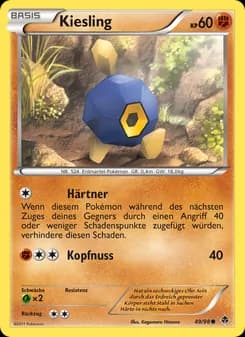 Kiesling card in German