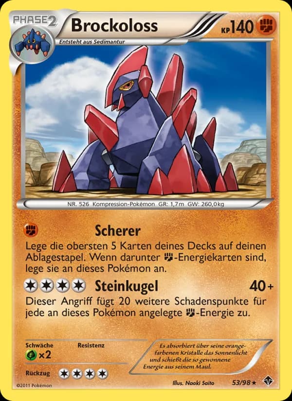 Brockoloss card in German