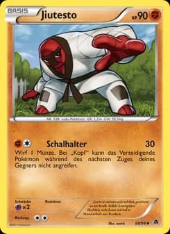 Jiutesto card in German