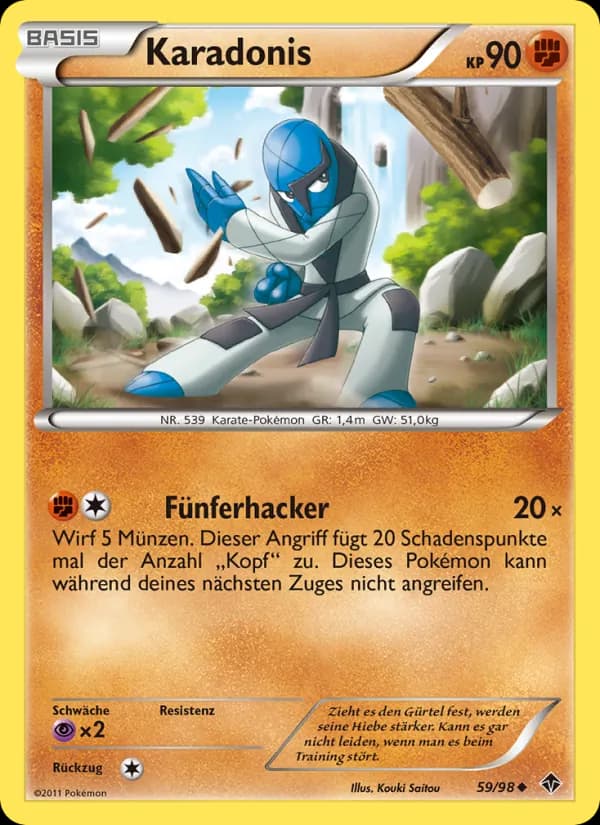 Karadonis card in German