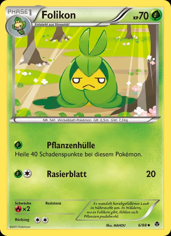 Folikon card in German