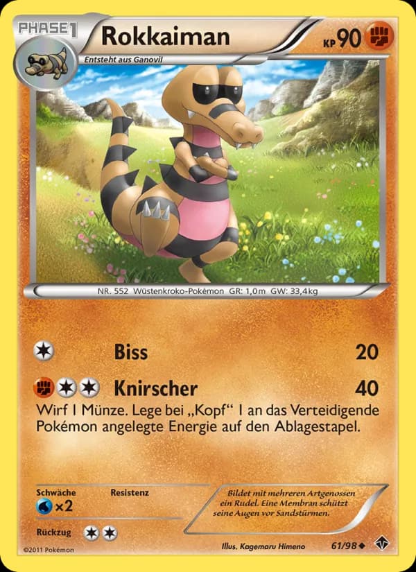 Rokkaiman card in German