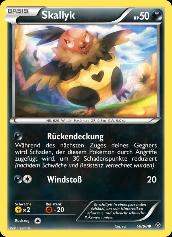 Skallyk card in German