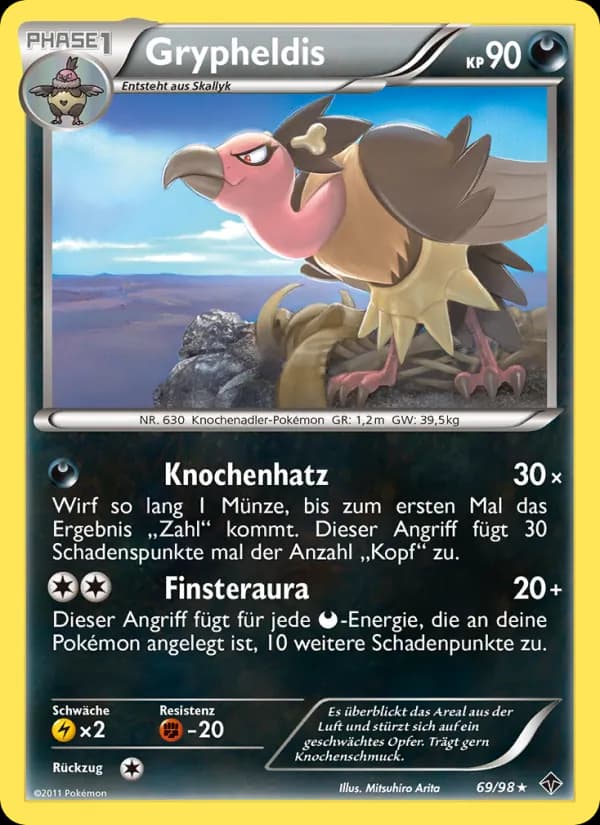 Grypheldis card in German