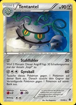 Tentantel card in German