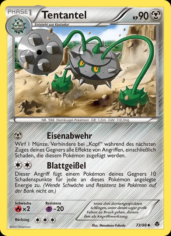 Tentantel card in German