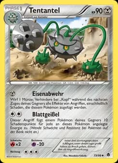 Tentantel card in German