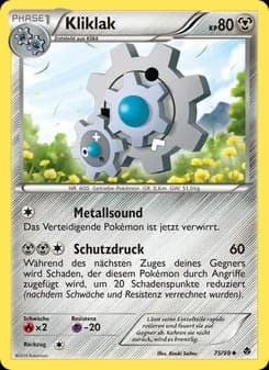 Kliklak card in German