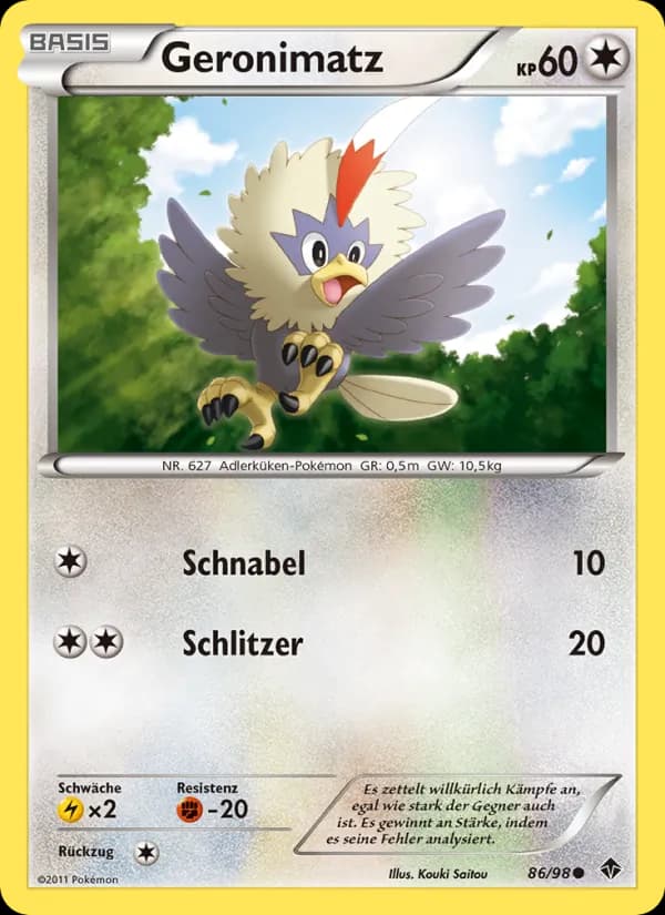 Geronimatz card in German