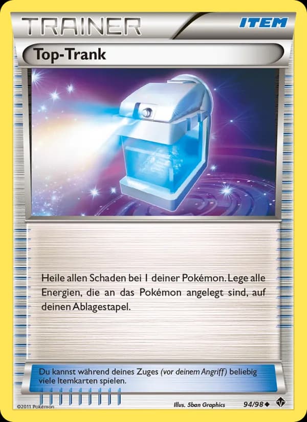 Top-Trank card in German