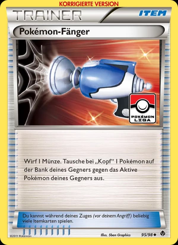 Pokémon-Fänger card in German