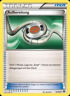 Aufbereitung card in German