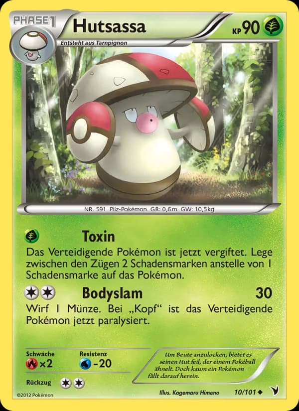 Hutsassa card in German