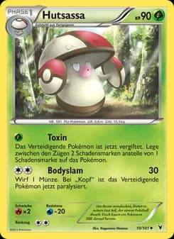 Hutsassa card in German