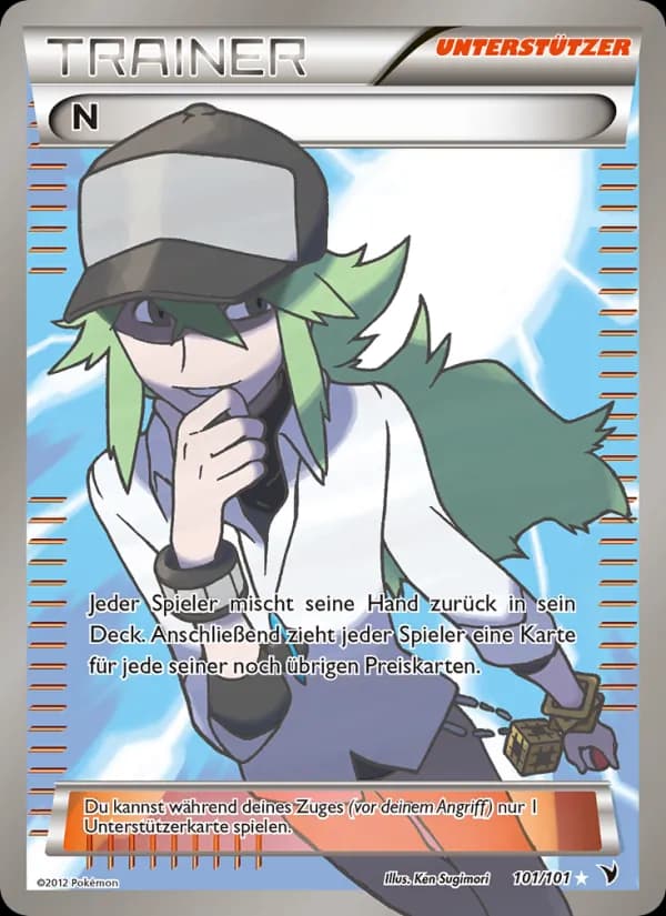 N card in German