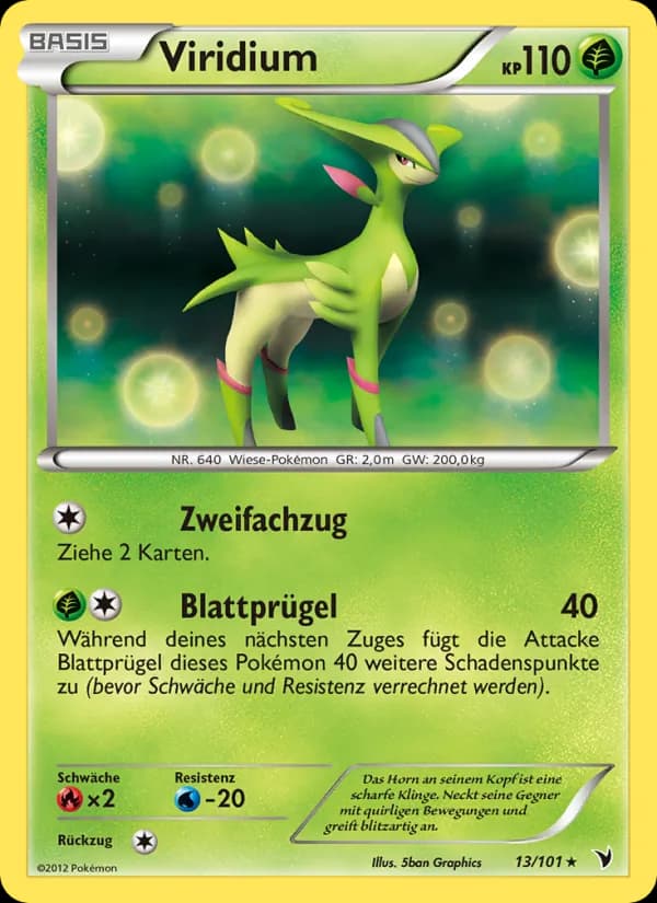 Viridium card in German