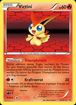 Victini card in German