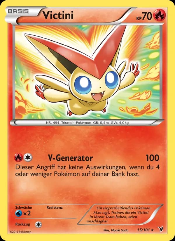 Victini card in German